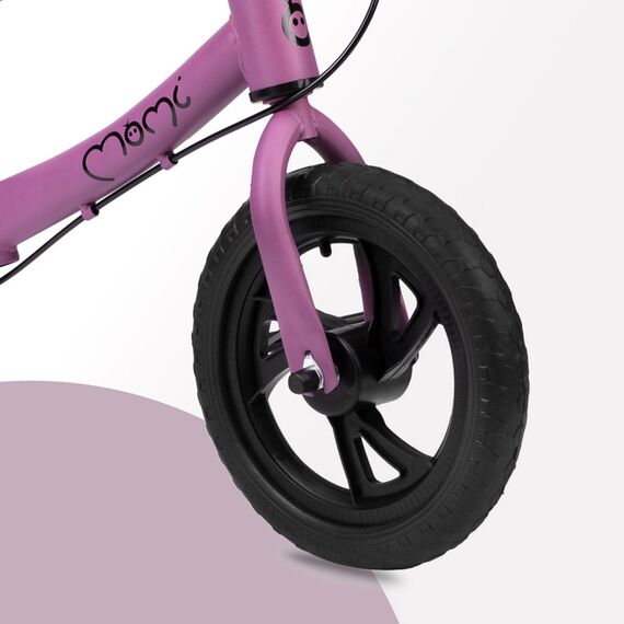 MoMi Breki Balance Bike with Brake 12 Inch, Color: Purple, 7 image
