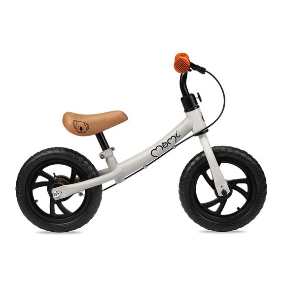 MoMi Breki Balance Bike with Brake 12 Inch, Color: Grey