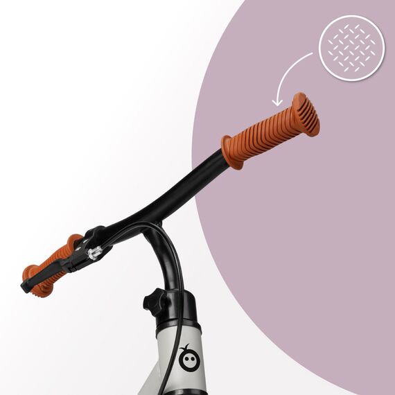 MoMi Breki Balance Bike with Brake 12 Inch, Color: Grey, 4 image