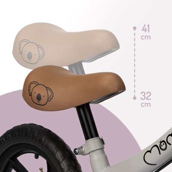 MoMi Breki Balance Bike with Brake 12 Inch, Color: Grey, 5 image
