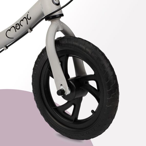 MoMi Breki Balance Bike with Brake 12 Inch, Color: Grey, 7 image