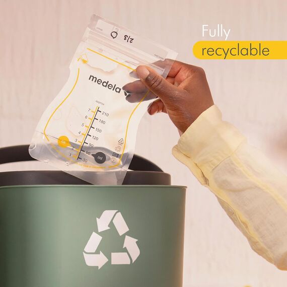 Medela Easy Pour Breast Milk Storage Bags 210 ml (50 pcs), 7 image
