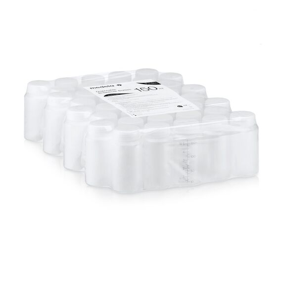 Medela Disposable Breastmilk Bottles 150 ml With Lids Set 40 Pcs