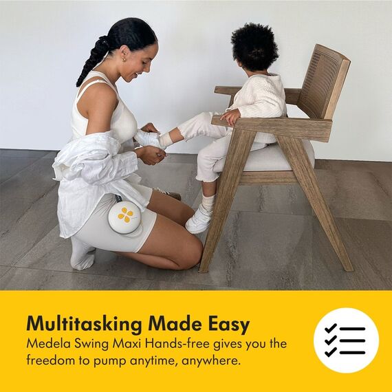 Medela Swing Maxi Hands-Free Double Electric Breast Pump USB Charger, 4 image