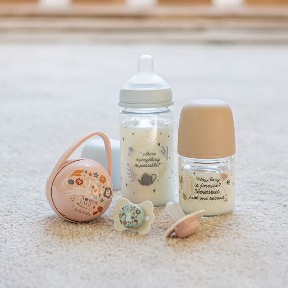 Suavinex Wonderland Duo Pacifier Holder 2 Pacifiers, Color: Beige, 4 image