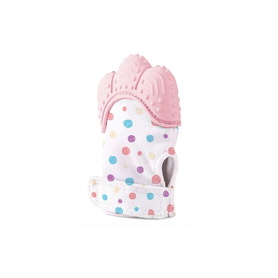 Babyjem Baby Teething Glove Butterfly 3+ Months, Color: pink, 2 image
