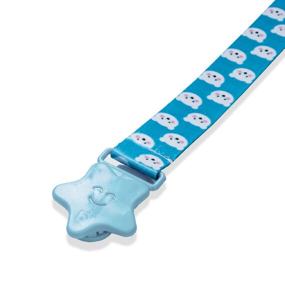 Babyjem Print Pacifier Holder 0+ Months, Color: Blue, 3 image