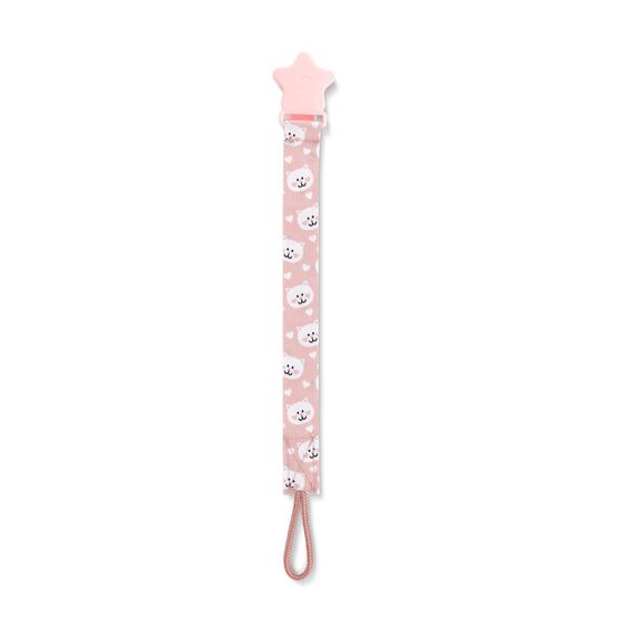 Babyjem Print Pacifier Holder 0+ Months, Color: pink