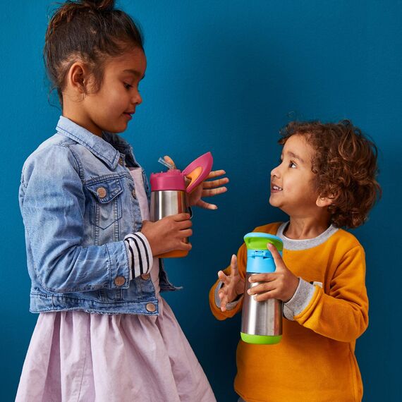 B.Box 350ml Insulated Drink Bottle, Color: Lilac Pop, 3 image