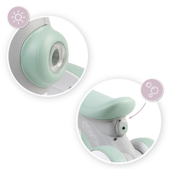 MoMi Tedi Mini Balance Bike, Color: Grey&Green, 3 image