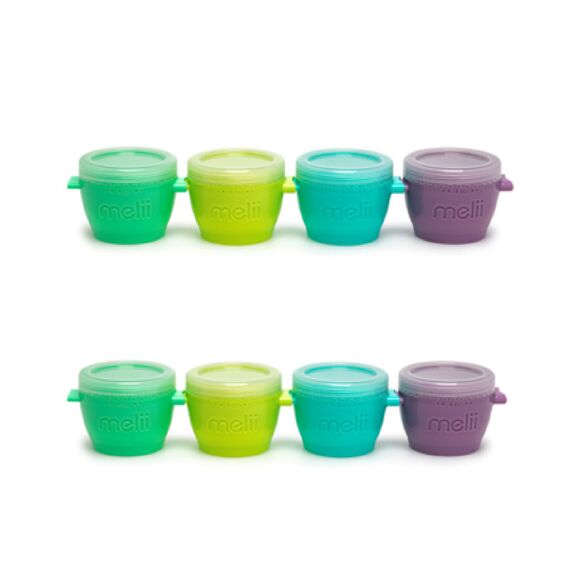 Melii Snap & Go Pods Baby Food Storage Container 4oz 8 pcs, 2 image