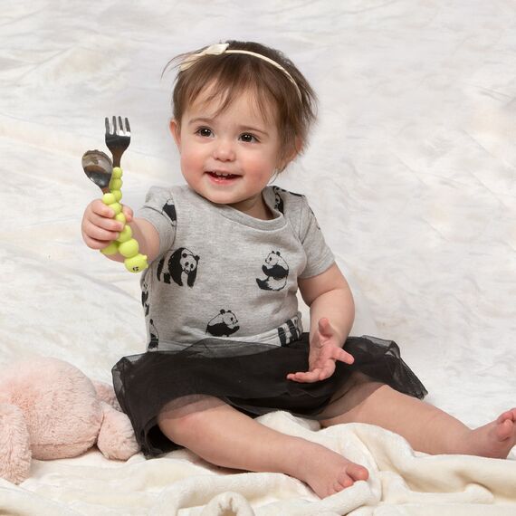 Melii Silicone Caterpillar Spoon & Fork Set, 6 image