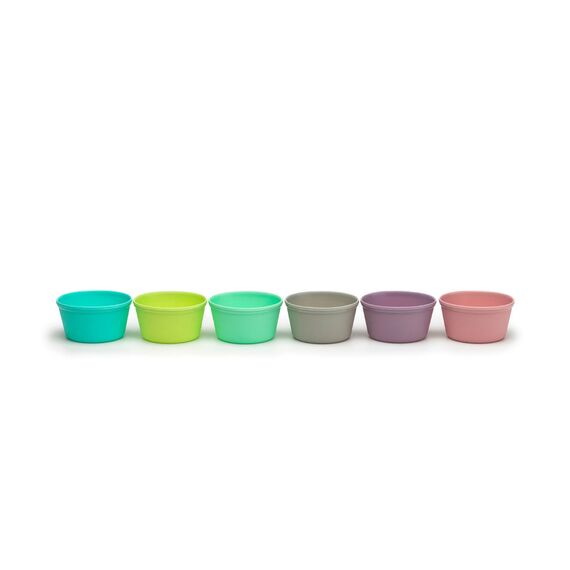 Melii Rainbow Silicone Food Cups 2.8 oz, 2 image