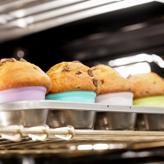 Melii Rainbow Silicone Food Cups 2.8 oz, 6 image