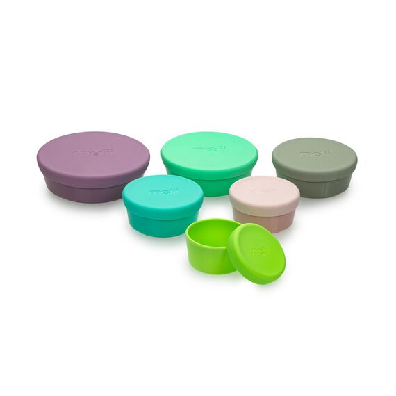 Melii Stacking & Nesting Food Containers with Silicone Lids 6 pcs, 5 image