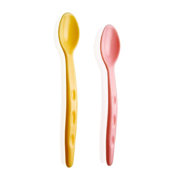 Babyjem Baby Food Spoon 2 Pcs, Color: Pink-Yellow, 3 image