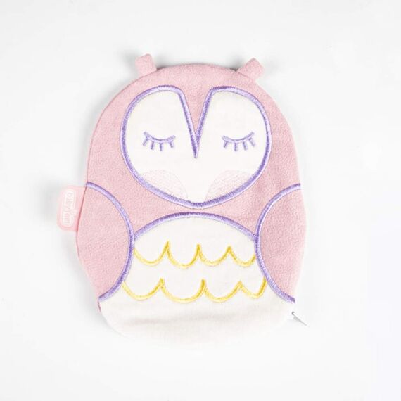Babyjem Cherry Seeds Filled Velvet Colic Owl Shaped Pillow 0 Months+, Color: Multicolor