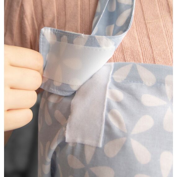 Babyjem Nursing Apron with Pocket, Color: Blue, 4 image