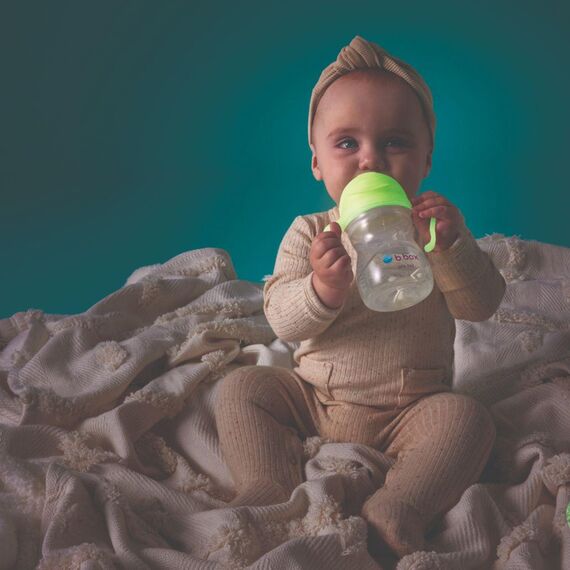 B.Box Sippy Cup with Weighted Straw, Color: Glow, 3 image