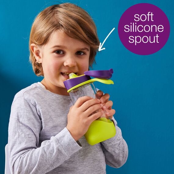 B.Box 450ml Sports Spout Bottle, Color: Strawberry Shake, 3 image