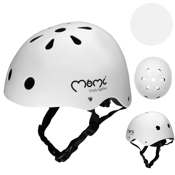 MoMi Mimi Kids Helmet, Color: White, 2 image
