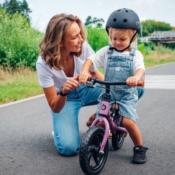 MoMi Mimi Kids Helmet, Color: Black, 7 image