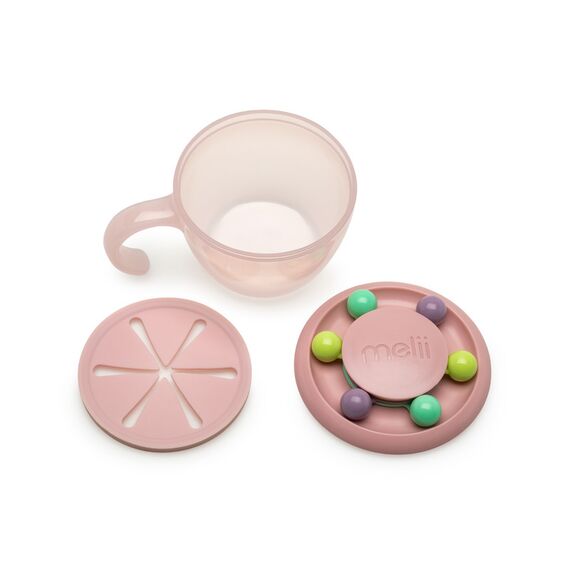 Melii Abacus Snack Container with Finger Trap, Color: pink, 4 image