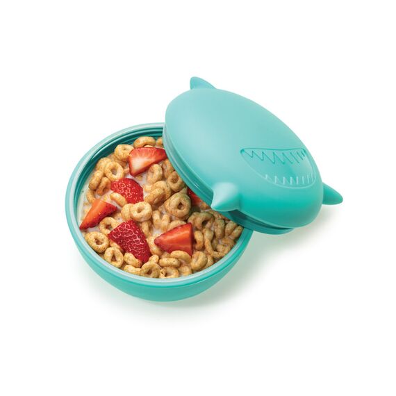 Melii Silicone Bowl with Lid 350 ml, Color: Turquoise, 3 image