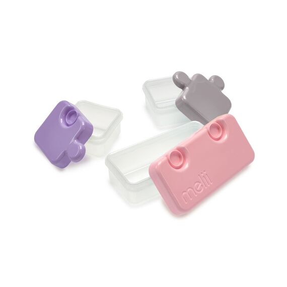 Melii Puzzle Food Container, Color: pink, 4 image