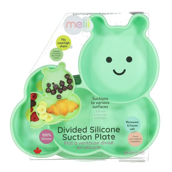 Melii Silicone Suction Plate Butterfly, Color: Green, 3 image