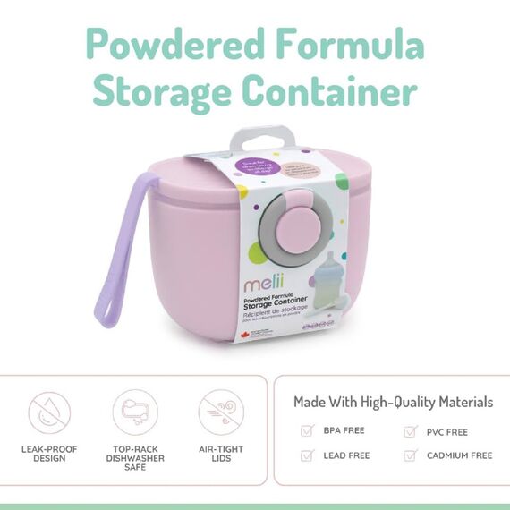 Melii Travel Formula Container with Scoop, Color: pink, 3 image