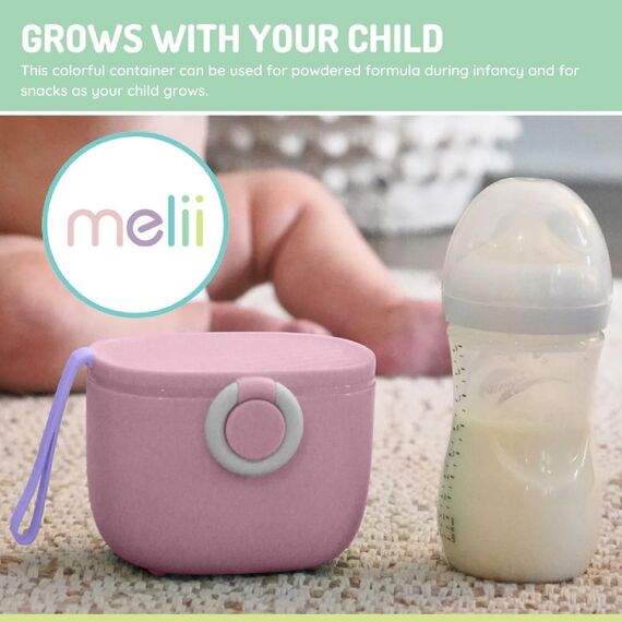 Melii Travel Formula Container with Scoop, Color: pink, 6 image