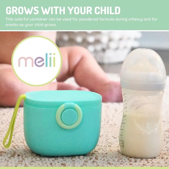 Melii Travel Formula Container with Scoop, Color: Blue, 6 image