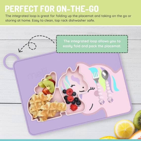 Melii Silicone Placemat, Color: light purple, 5 image