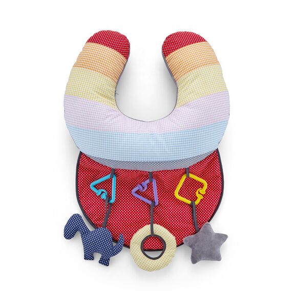 Babyjem Baby Tummy Time Pillow with Toys 0-6 Months - Multicolor, 2 image