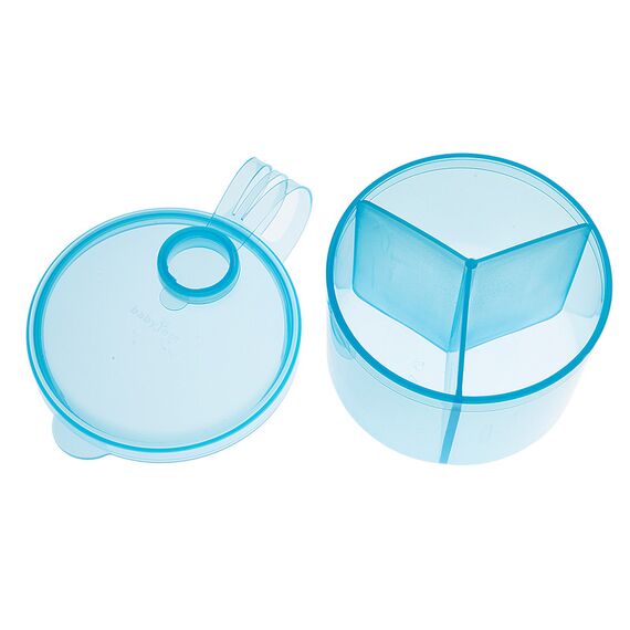 BabyJem Powder Food Container 3 Servings, Color: Blue, 4 image
