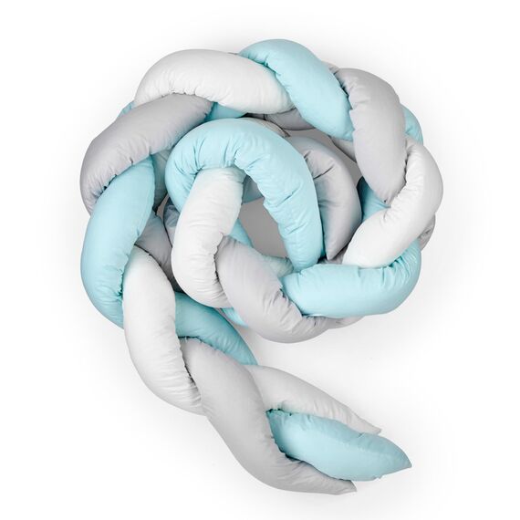 Babyjem Plush Crib & Bed Side Protector 0 Months+, Color: Blue, 2 image