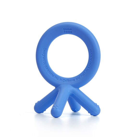 Comotomo Silicone Baby Teether, Color: Blue