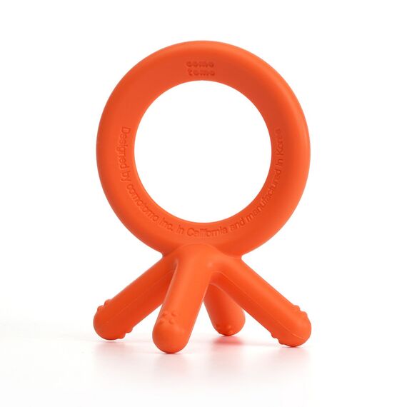 Comotomo Silicone Baby Teether, Color: Orange
