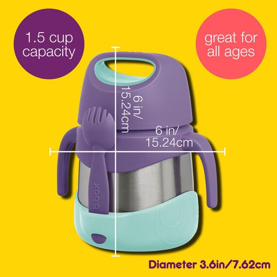 b.box Insulated Food Jar 335ml, Color: Blue, 7 image