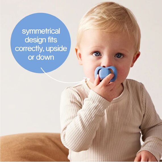 B.Box Silicone Pacifier 6–18 Months (Pack of 2), Color: Ocean/Sky, 6 image