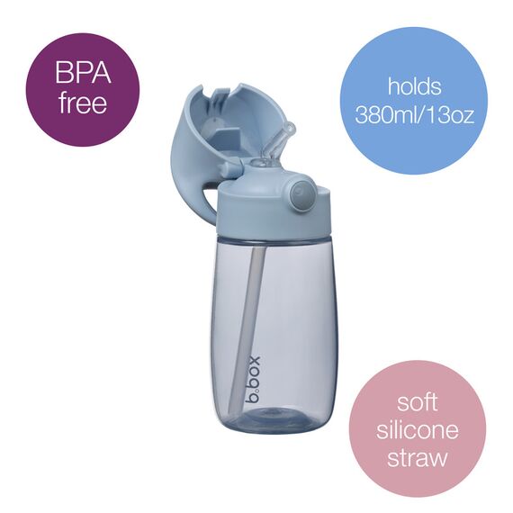 b.box Junior Drink & Water Bottle 380ml, Color: Blue, 2 image