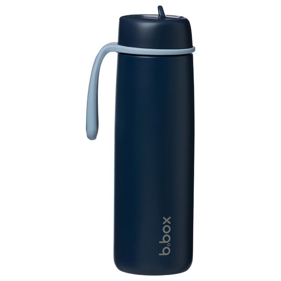 b.box 690mL Insulated Flip Top Bottle, Color: Black