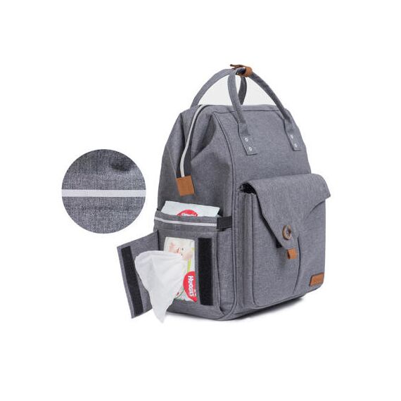 Teknum Reversible Look At Me Stroller Combo With Diaper Bag Hooks & Changing Pad 6–36 Months Up To 15Kg, Color: Grey, 7 image