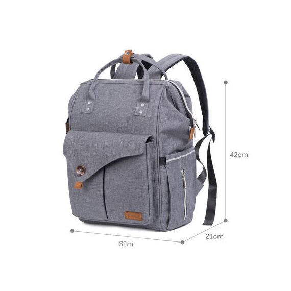 Teknum Reversible Look At Me Stroller Combo With Diaper Bag Hooks & Changing Pad 6–36 Months Up To 15Kg, Color: Grey, 16 image