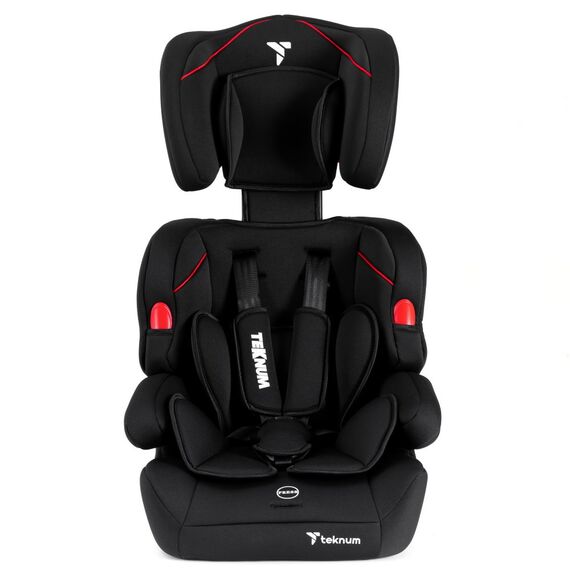 Teknum Nova Car Seat Travel Combo Group 1/2/3 9Kg-36Kg With Luxury Diaper Bag, Color: Black, 5 image