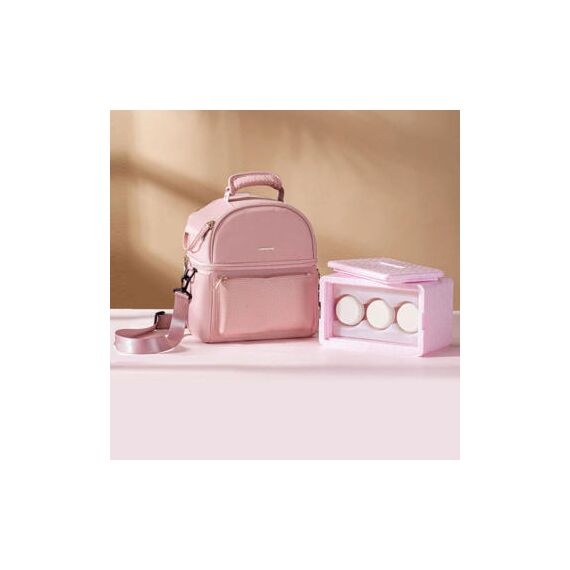 Sunveno Breastmilk Cooler Bag With Detachable Insulation Box Set, Color: pink, 3 image