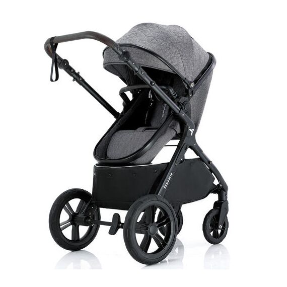 Teknum 3In1 Compacto Baby Stroller With Bassinet Air Cabin Friendly 0-36 Months, Color: Dark Grey, 2 image