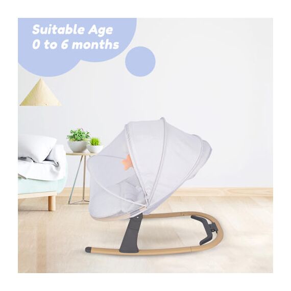 Teknum 3-Stage Baby Bouncer Recliner Seat With Mosquito Net 0-6 Months, 10 image