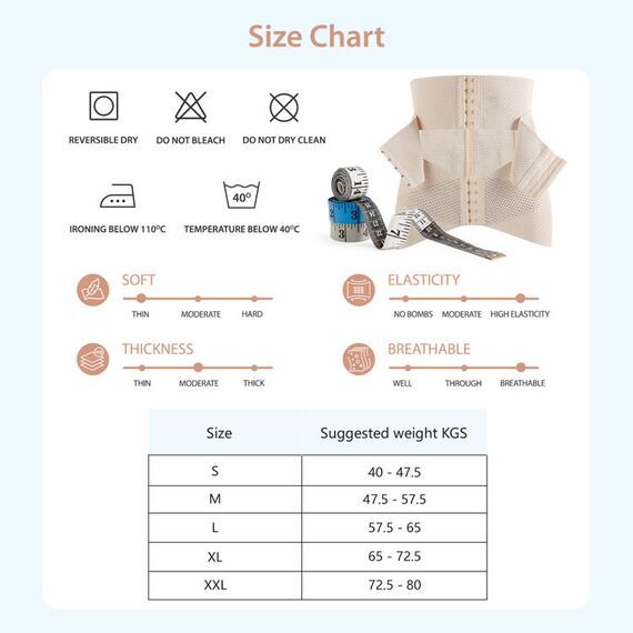 Sunveno Belly Shaper And Hip Definition Band, Color: Beige, Maternity Size: L, 10 image